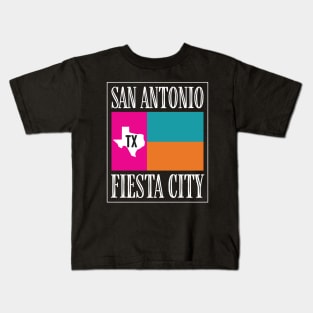 San Antonio TX Fiesta City Kids T-Shirt